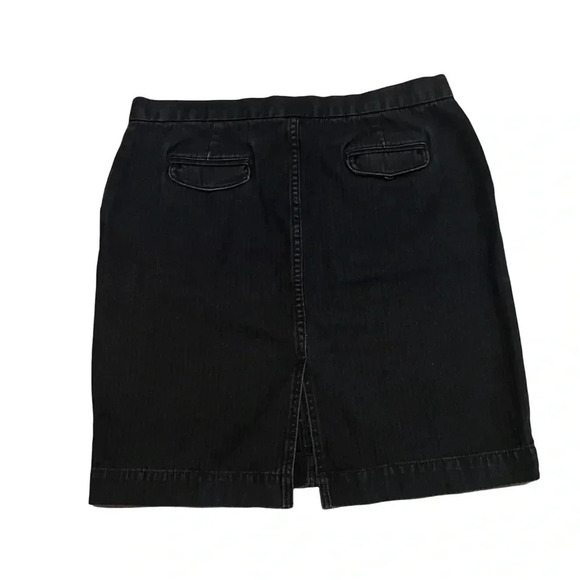 GAP Black Short Denim Skirt Early 00s Size 10 - Picture 3 of 4